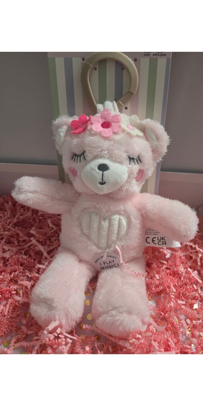 Peluche calmante musical para bebé